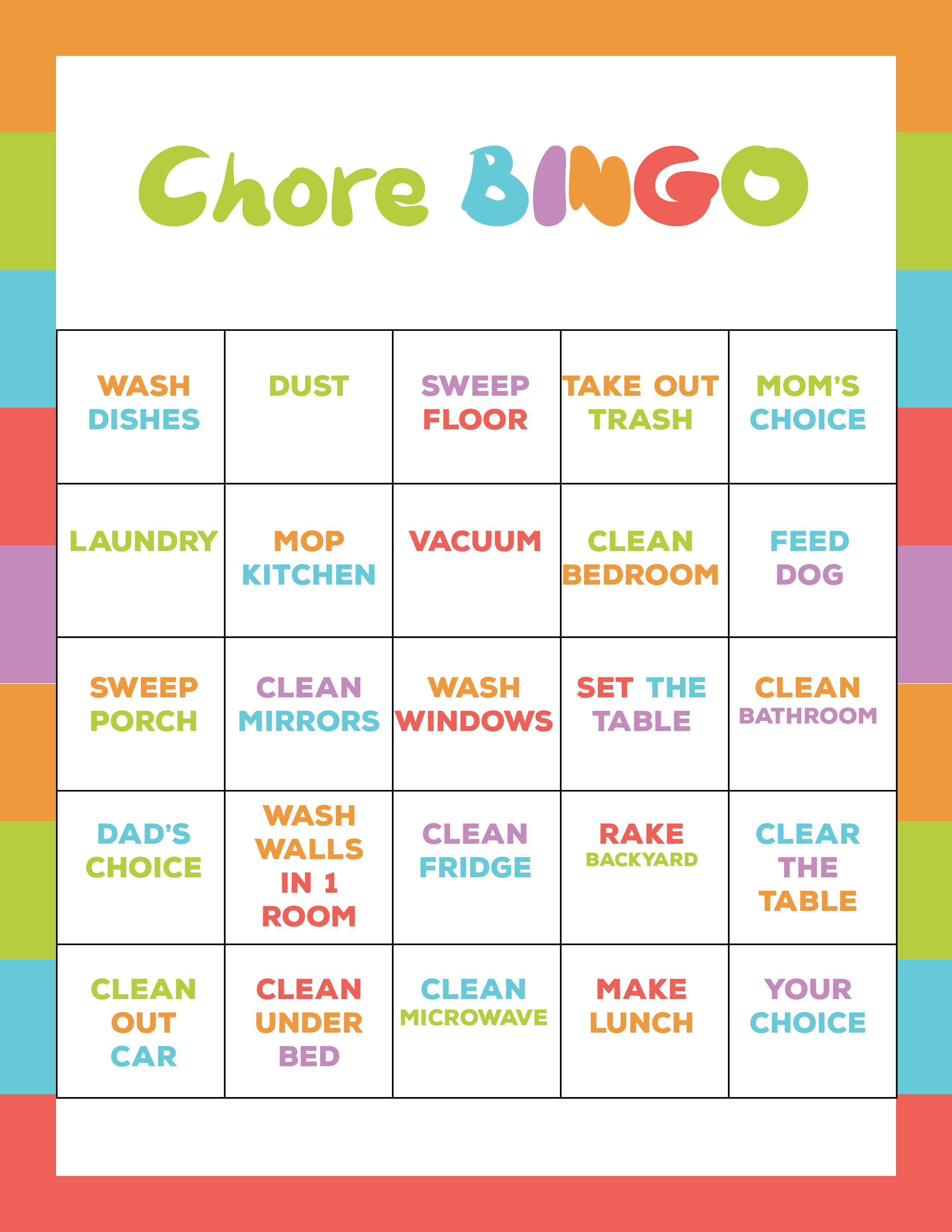 BINGO Chore